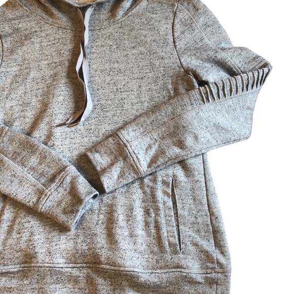 Steve Madden Quick Dry Gray Cowl Neck Sweatshirt with Moto Sleeves, Size Small - Picture 6 of 13